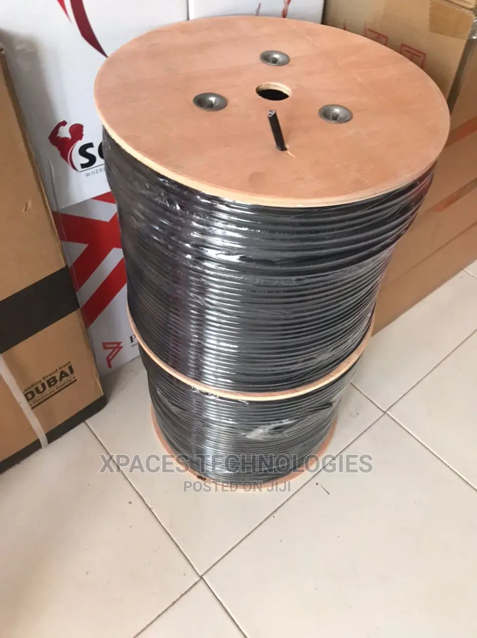 RG59 Coaxial Cable + Power for CCTV Security Camera – 305m