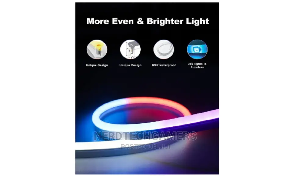 Govee Neon Rope Light With RGB-IC, 10FT LED Neon Flex