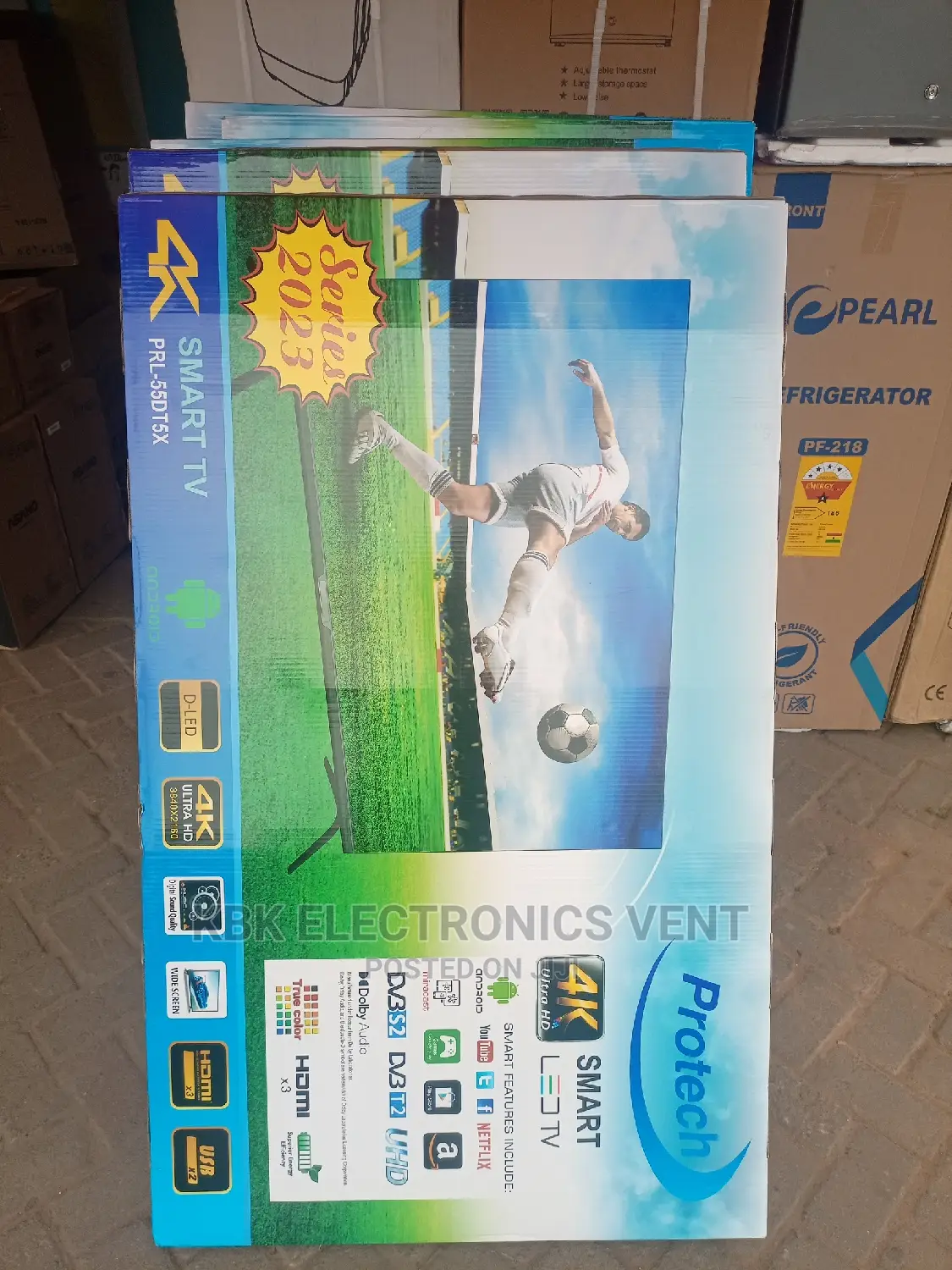 Protech 55" Smart Android UHD Satellite Digital