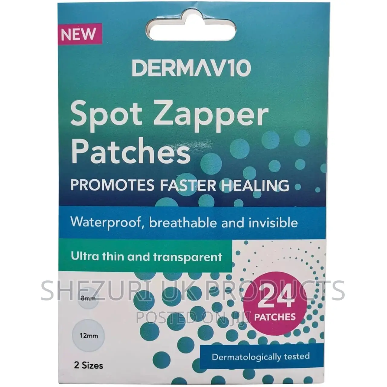 Pack of 24 Derma V10 Spot Zapper Patches - Pack 24 UK Brand