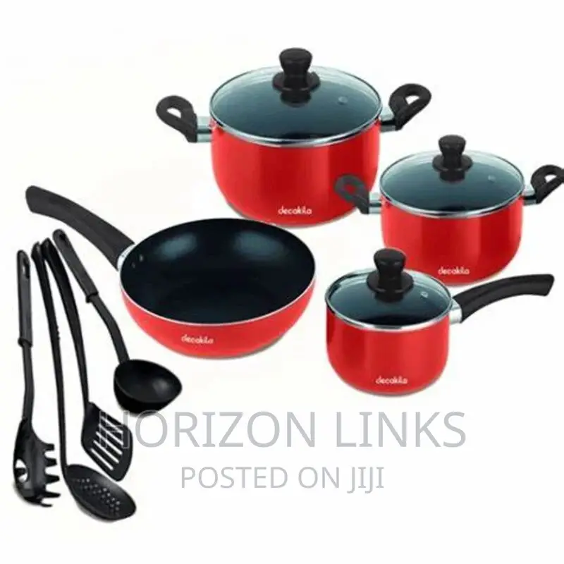 Decakila KMEP006B 11pcs Nonstick Cookware Set