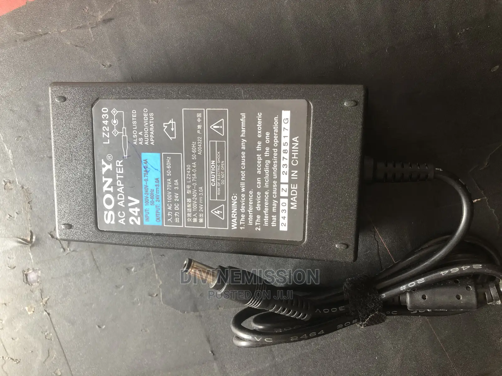 Sony AC Adapter 24v~~3A