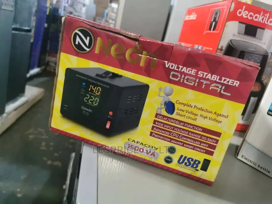 Neon 2000VA Step Up/Down Stabilizer