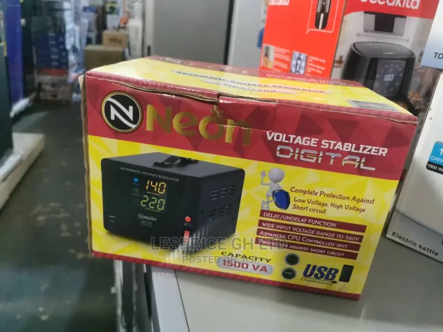 Neon 2000VA Step Up/Down Stabilizer