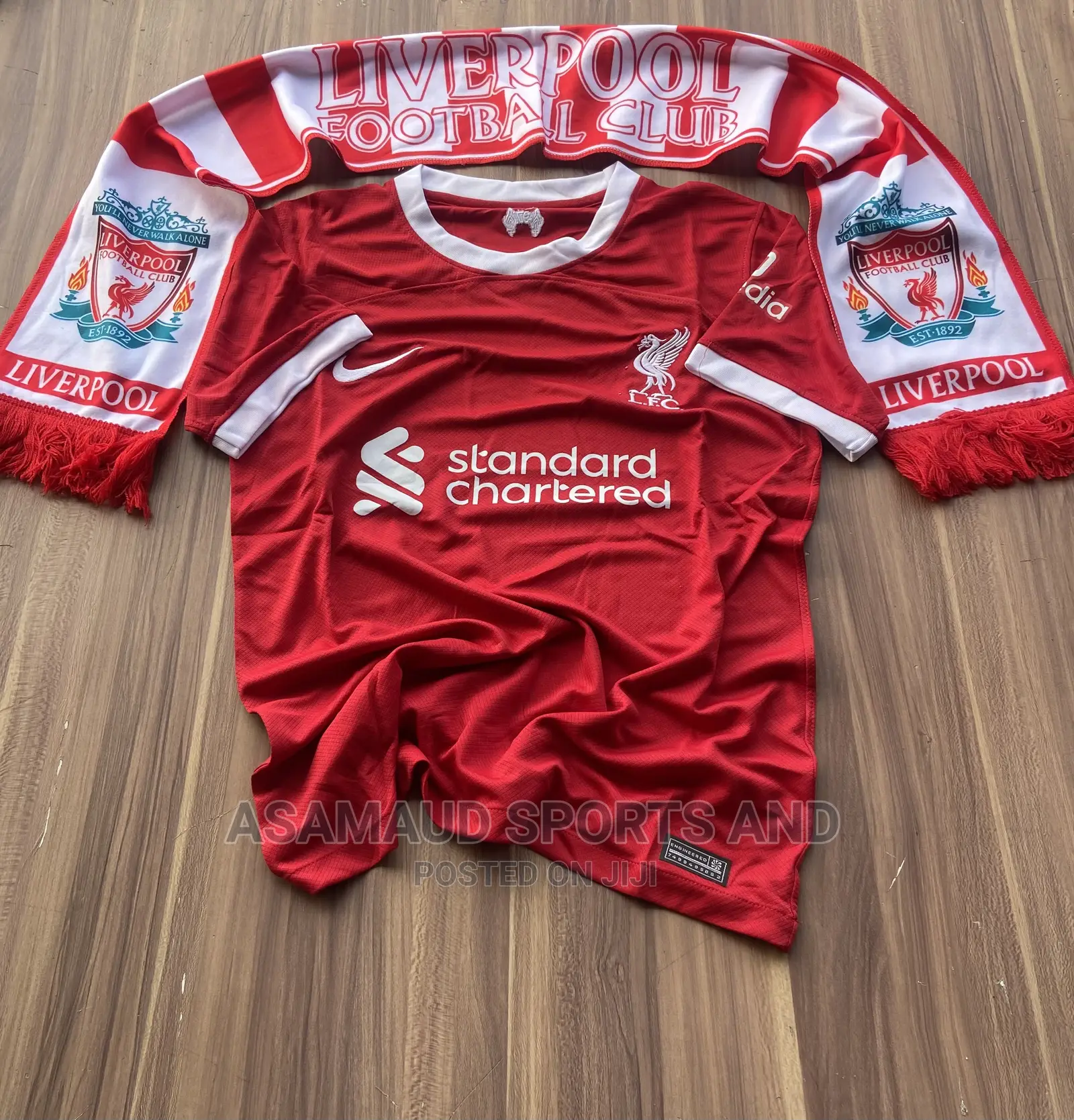 Original Liverpool Jersey And Muffler At Cool Price