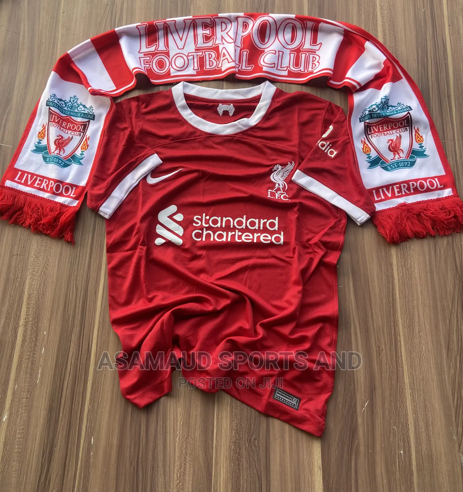 Original Liverpool Jersey And Muffler At Cool Price