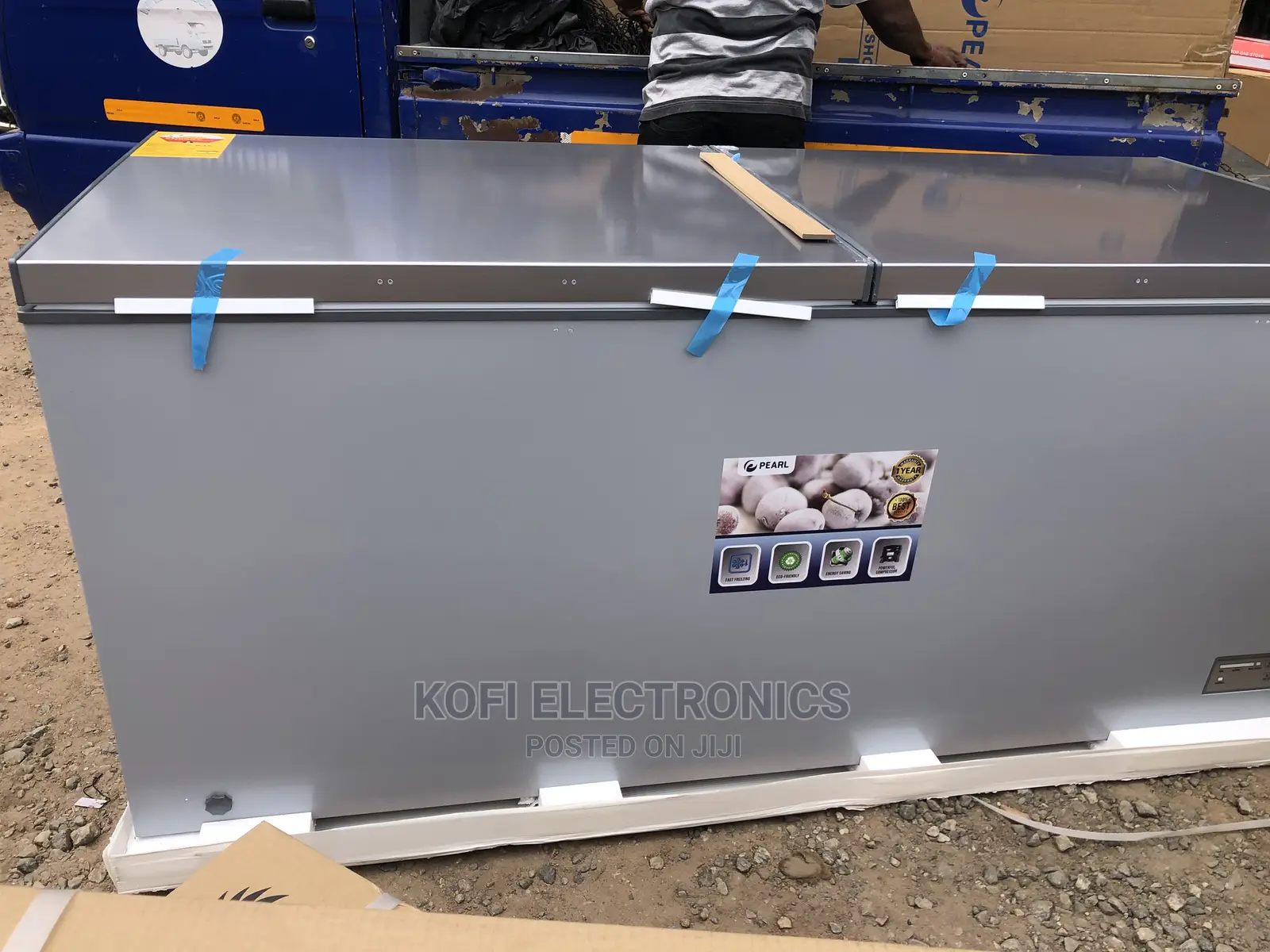 (Sliding Door) Pearl 708ltrs Double Door Chest Freezer