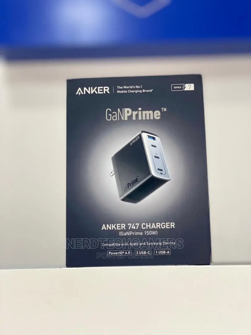 150W USB C Charger, Anker 747 Charger ( Ganprime), 4-port Fa