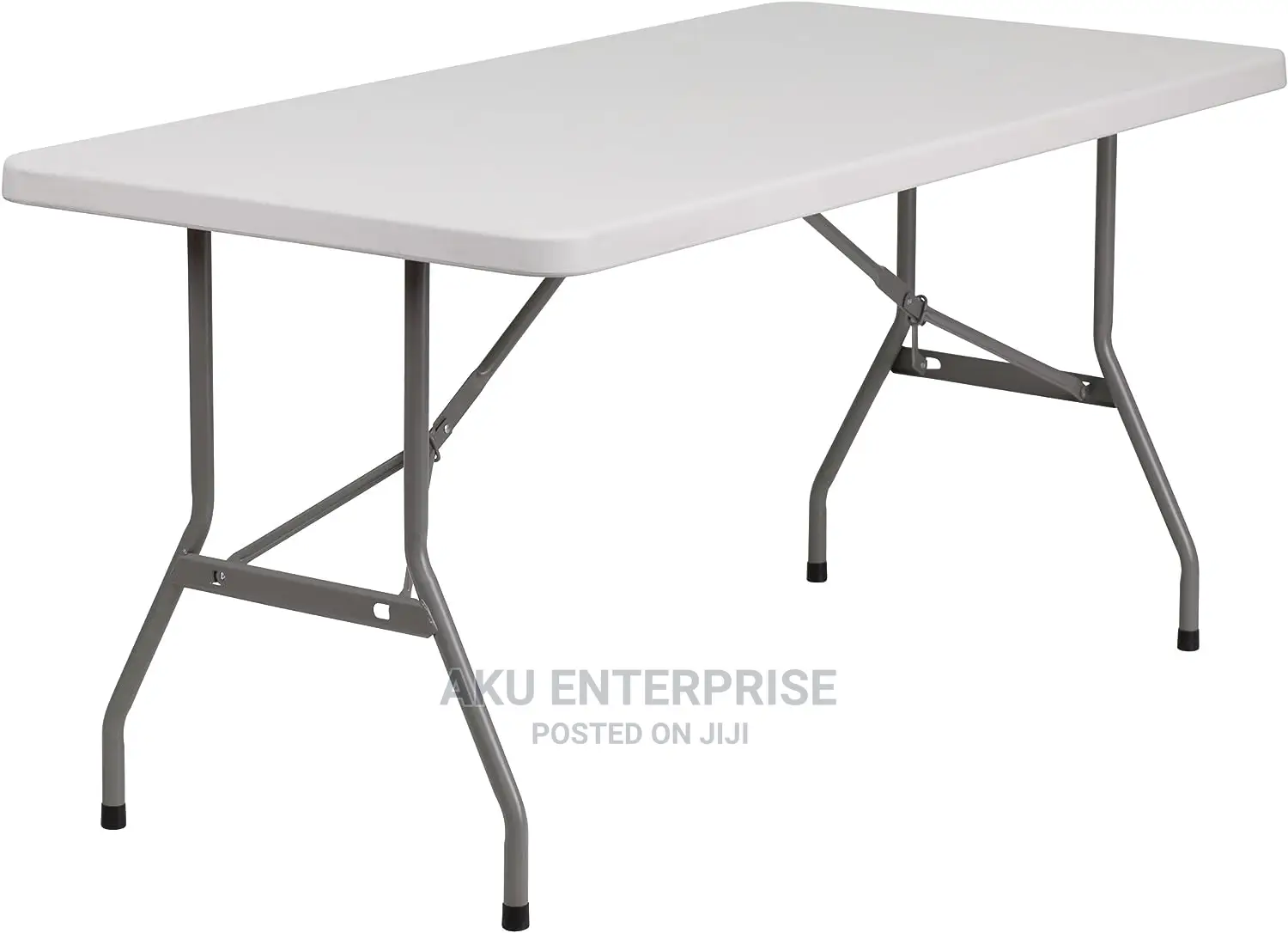 6 Seater Foldable White Serving Party Study Table