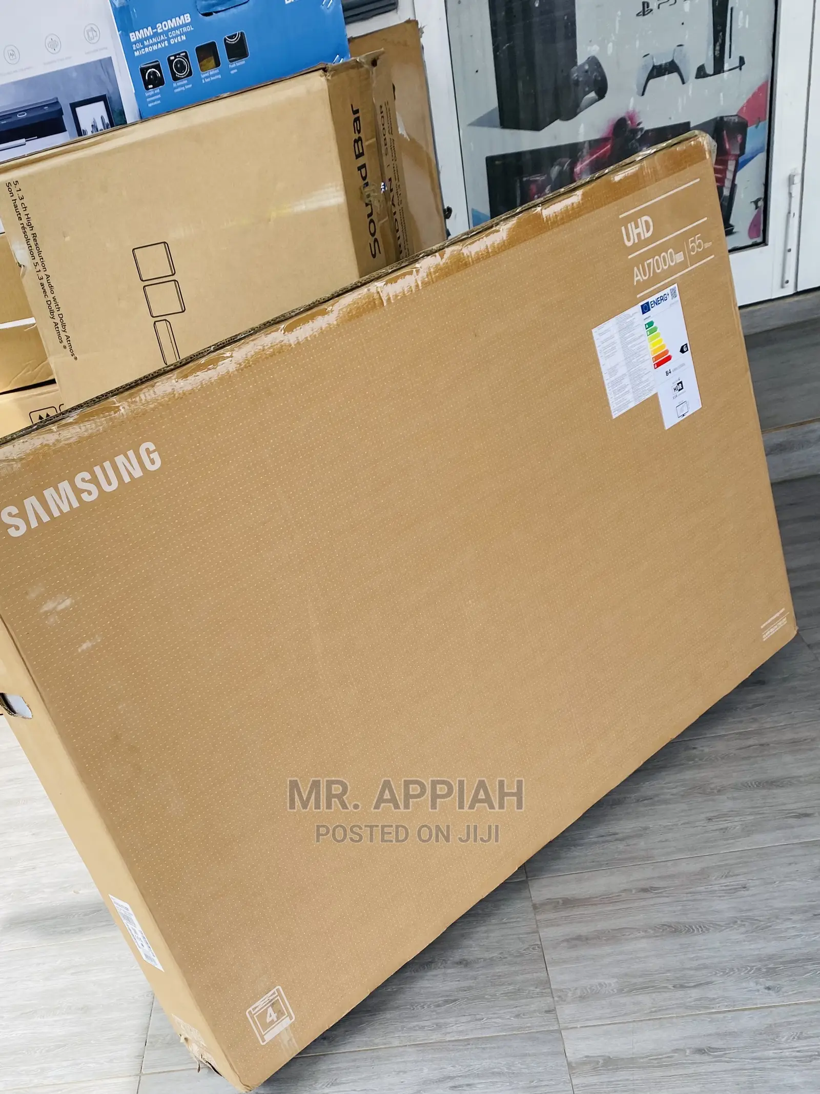 High Quality Samsung(Ua55au7000)55” Black Ultra Hd Tv