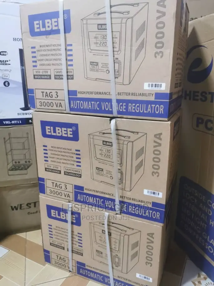 Elbee 3000w Digital Stabilizer-Power Plus