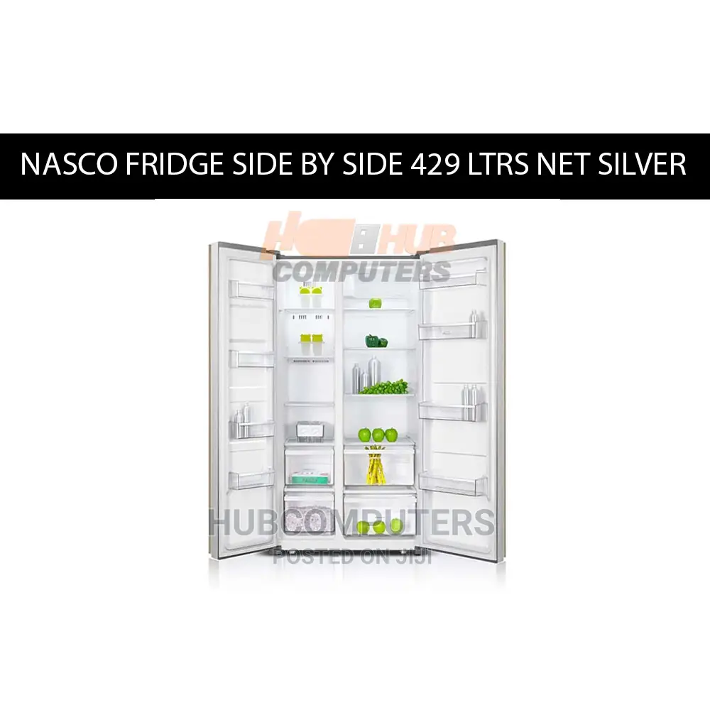 Nasco Fridge Side by Side 429 LTRS Net Silver