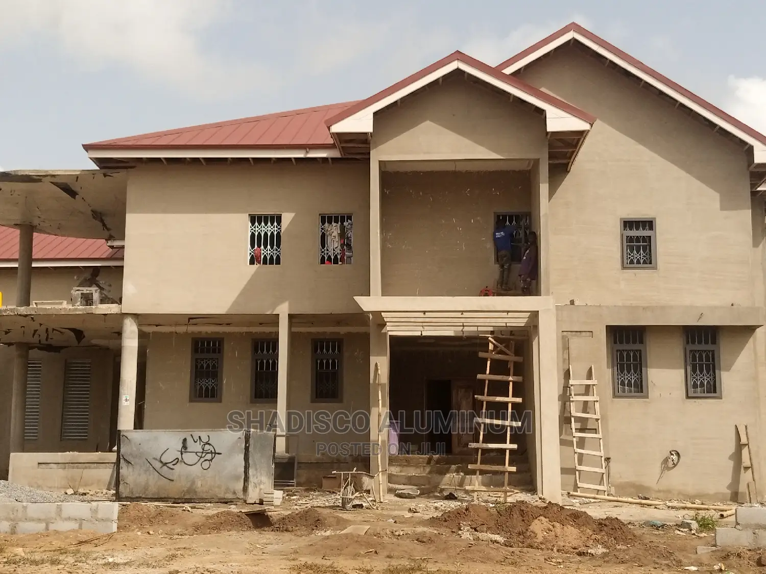 Grey Aluminum Casement Windows