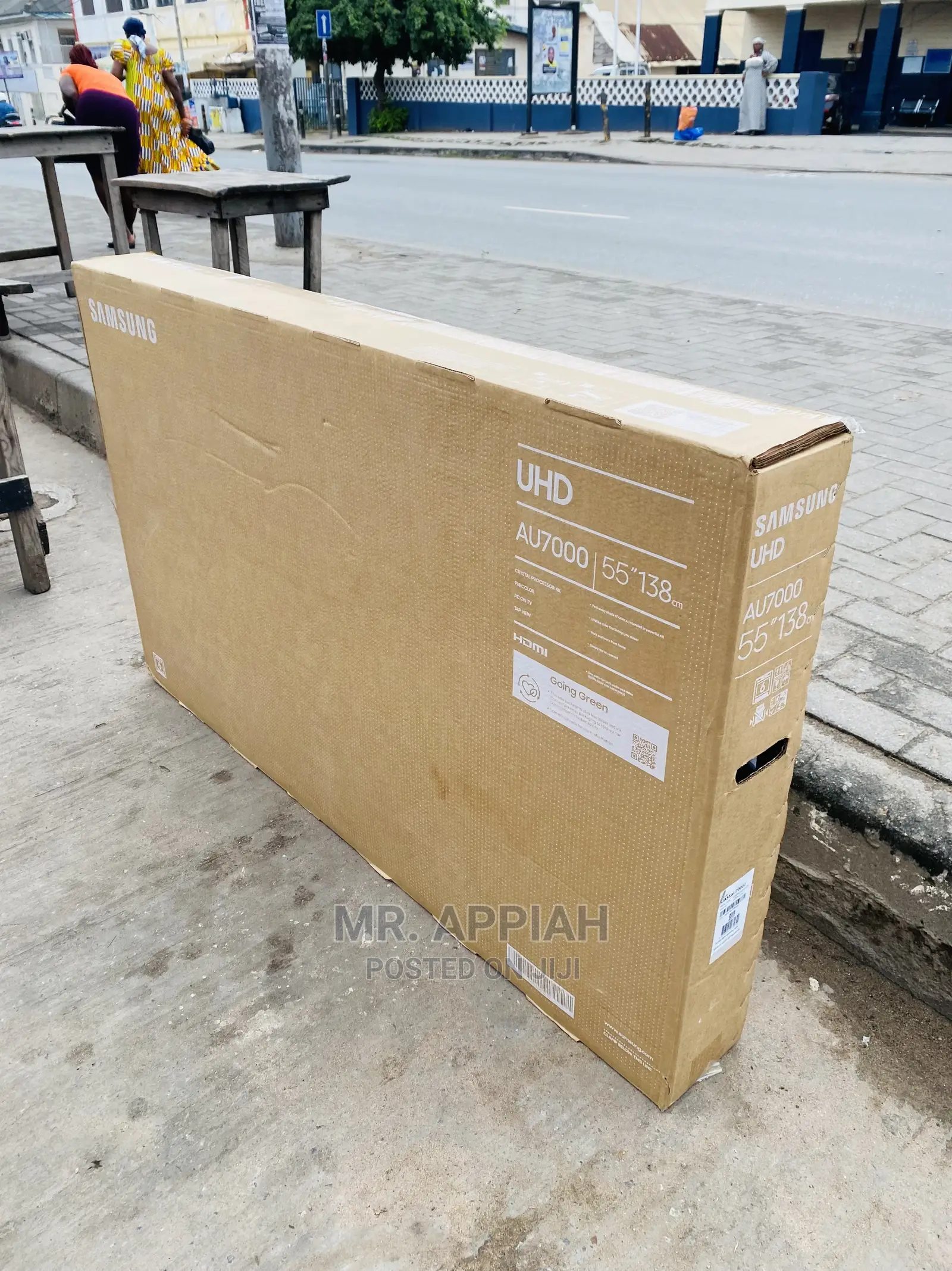 Shop Samsung 55” Uhd Crystal Smart Led Tv Ua55au7000,Black.