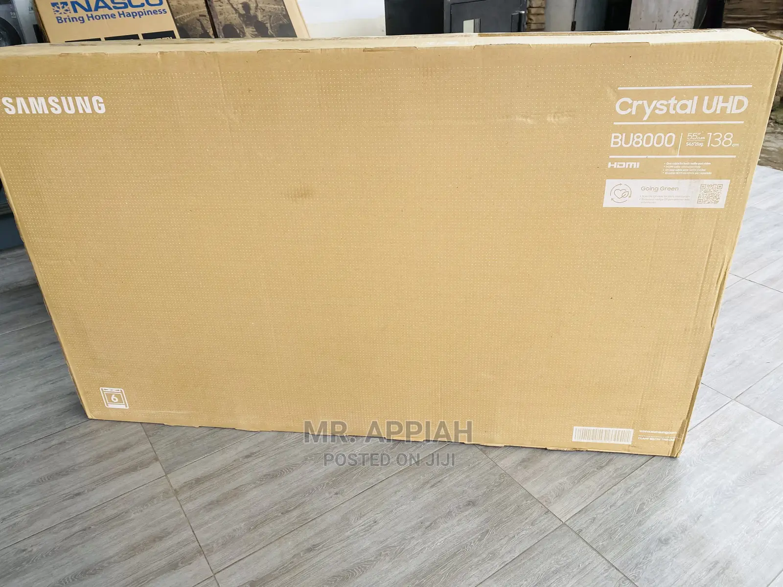 Black,Extremelydurable 55” Samsung Glossy Uhd Tv Ua55bu8000