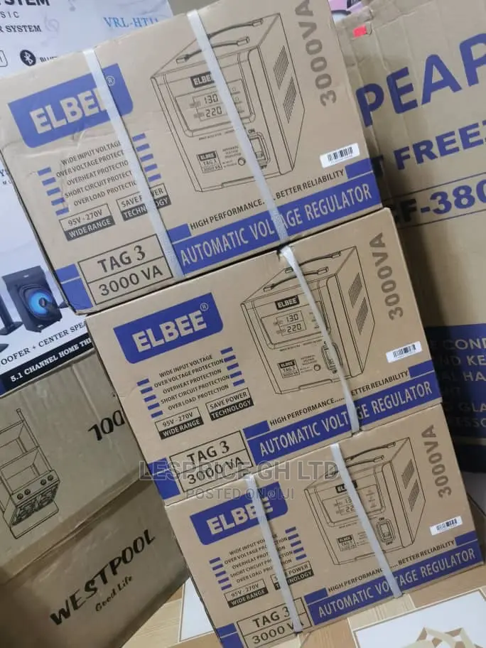 Elbee 3000w Auto Digital Stabilizer-First Class