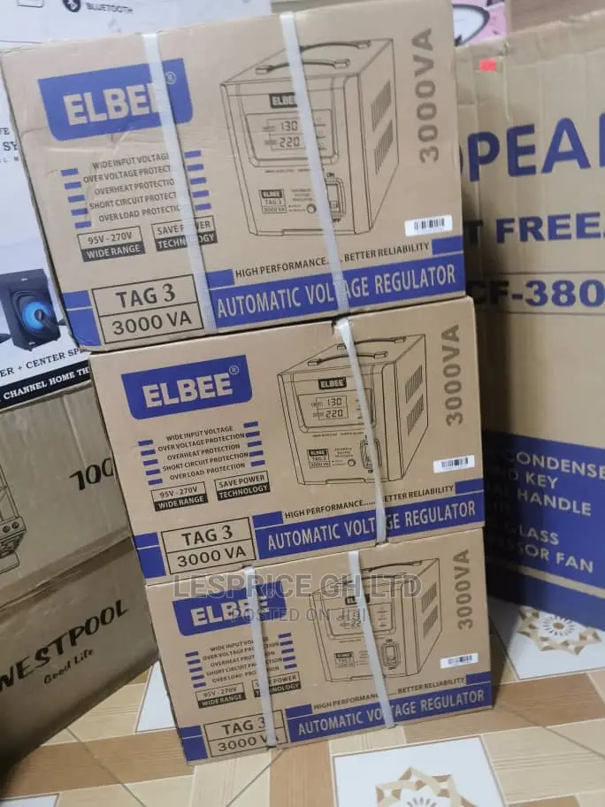 Elbee 3000w Auto Stabilizer- Premium Well-Build