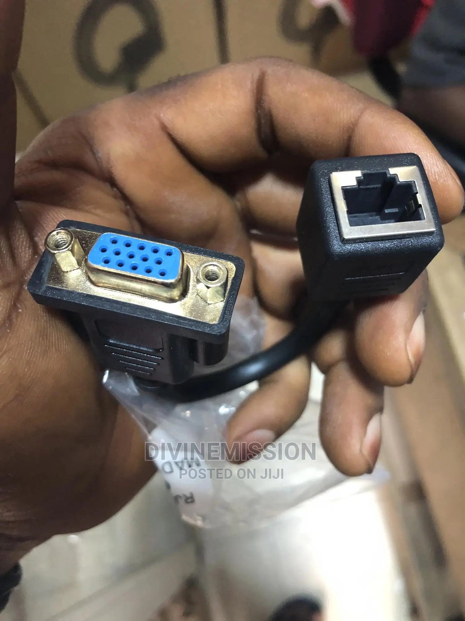 Cat6 (Rj45)To VGA Converter