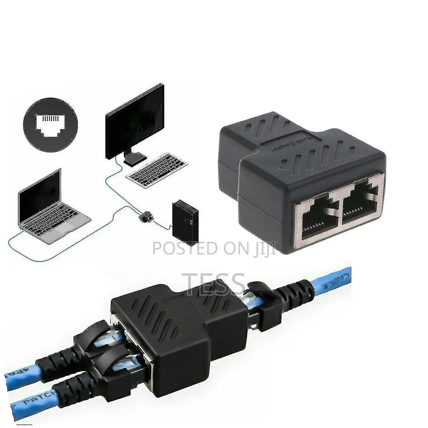 Lan Joiner Coupler 1 to 2. Double