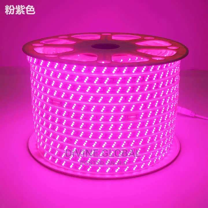 Pink LED Strip Rope Light 50 Meters