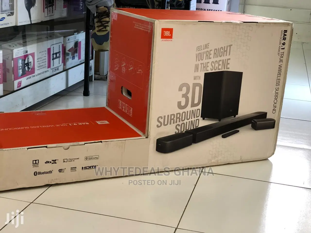 JBL 820W Sound Bar 9.1ch 3D Surround-Uhd -Wireless 2023