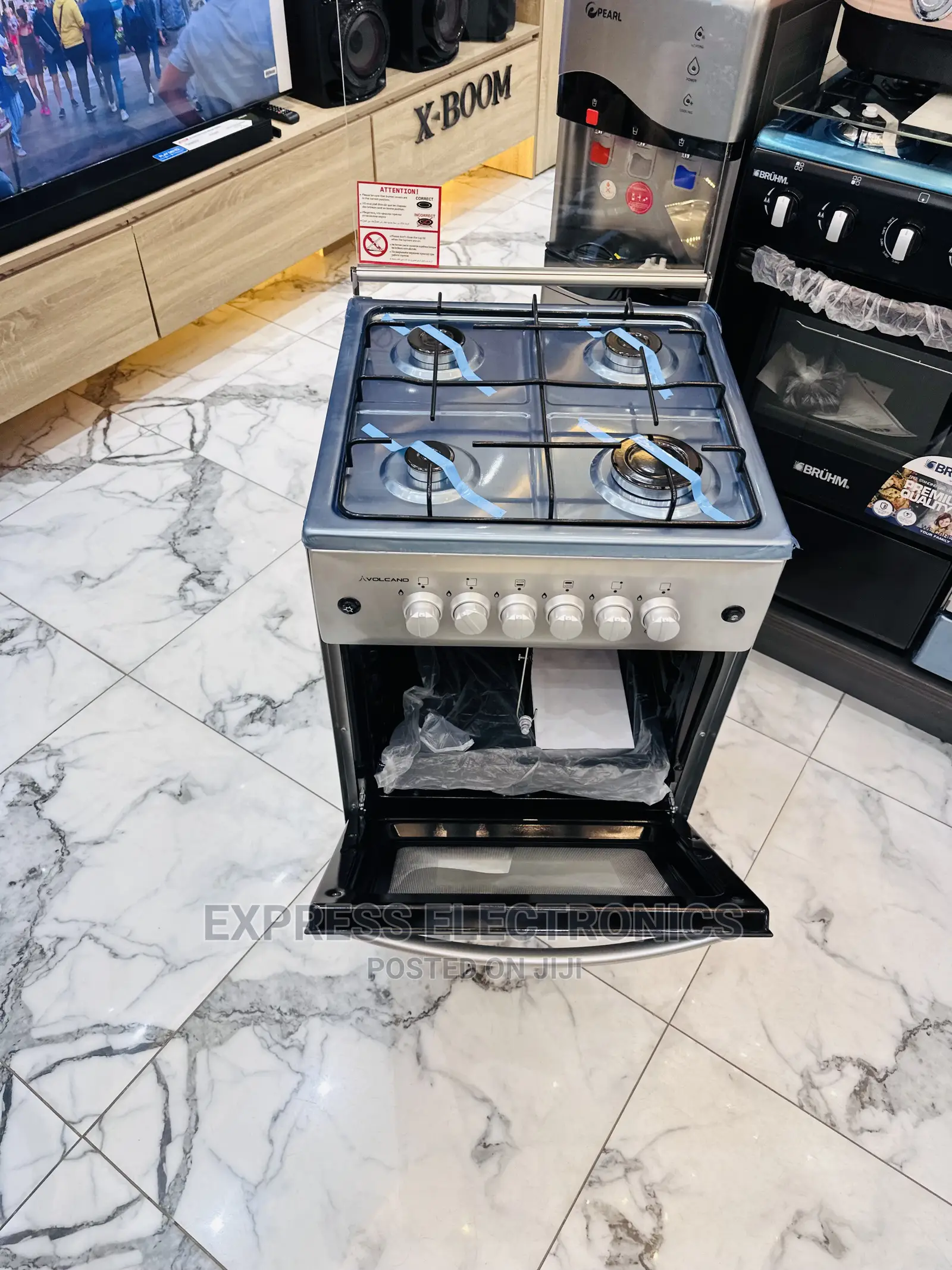 Blue Flame  Gas Cooker 4burner Oven Ignition 50/50