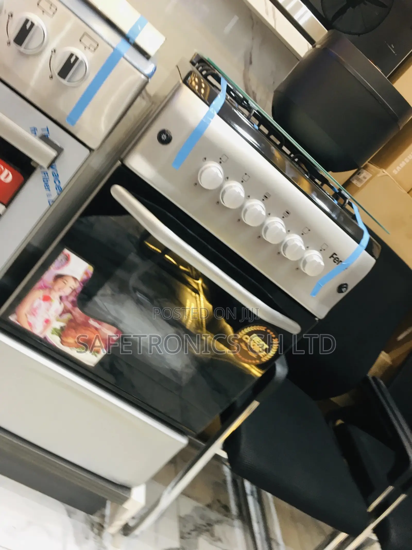 Adjustable Ferre 4 Gas Oven With Grill Gray Burner
