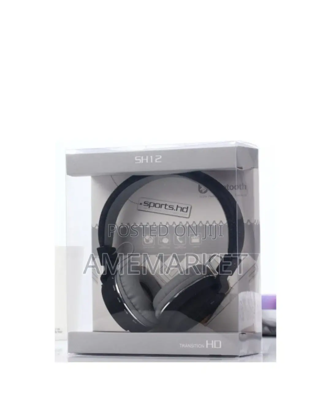 Sh 12 Wireless Headset Bluetooth 3.5mm Jack Gaming Studio With Mic