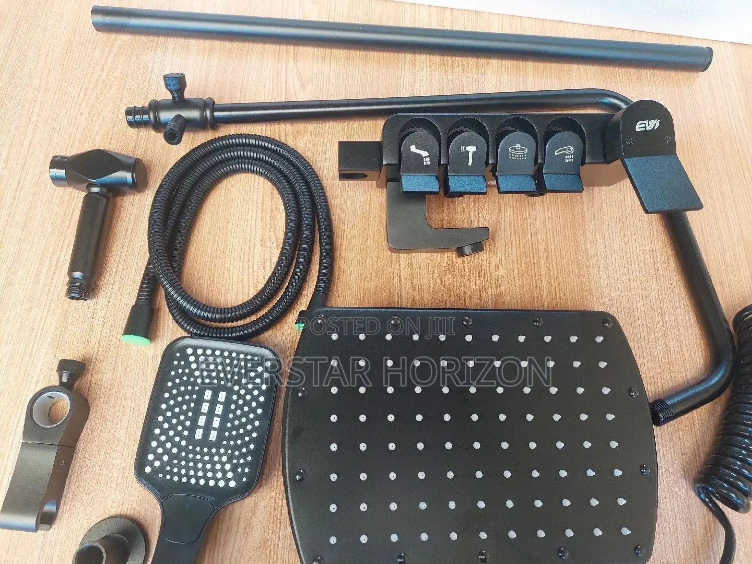 Matte Black Piano Style Combined Telephone With Shattaf