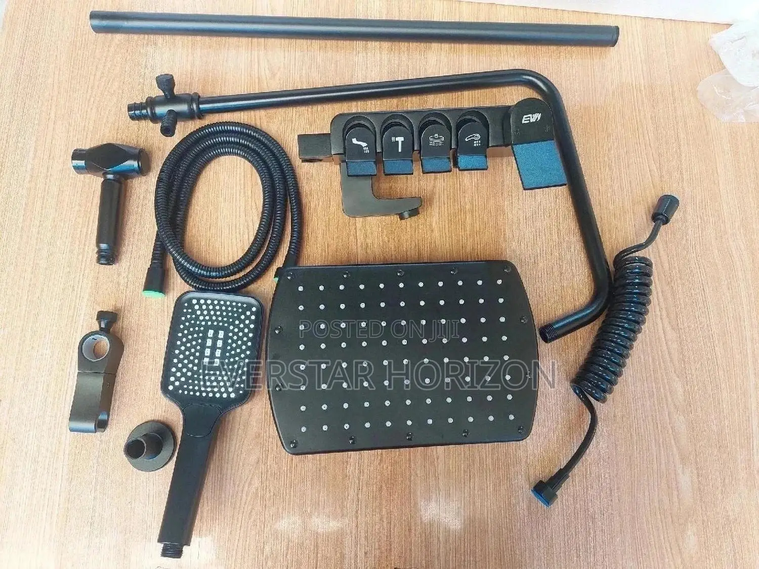 Matte Black Piano Style Combined Telephone With Shattaf