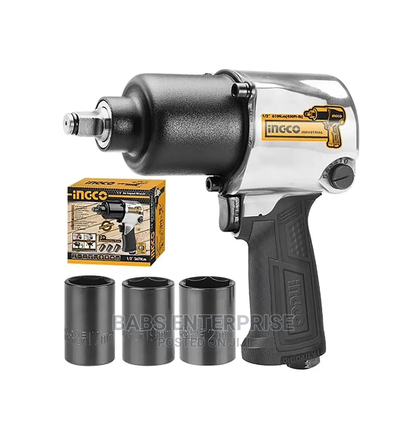 Ingco 1⁄2′′ Air Impact Wrench - Aiw12562