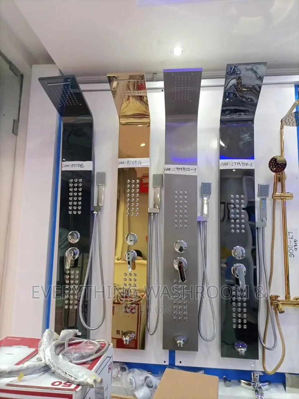 Shower Panel_rainfall Shower_modern Shower_all Colours