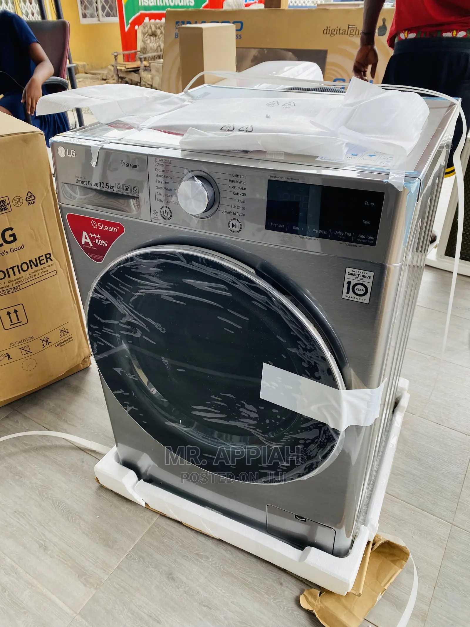 Durable LG F4v5ryp2s Smart Wi-Fi Washing Machine(10.5kg).