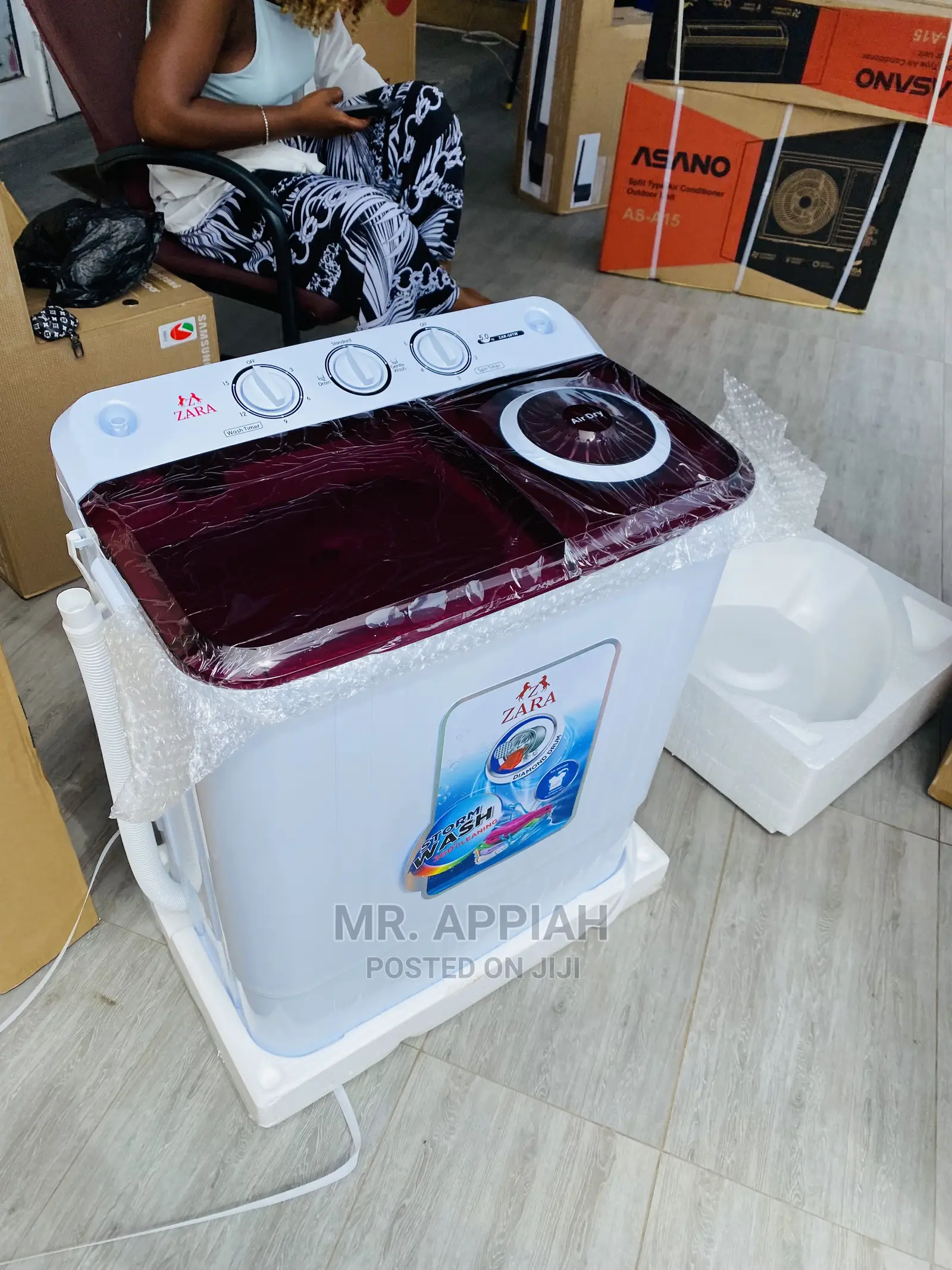 Effective and Reliable Zara 5kg Top Load Washingmachine.