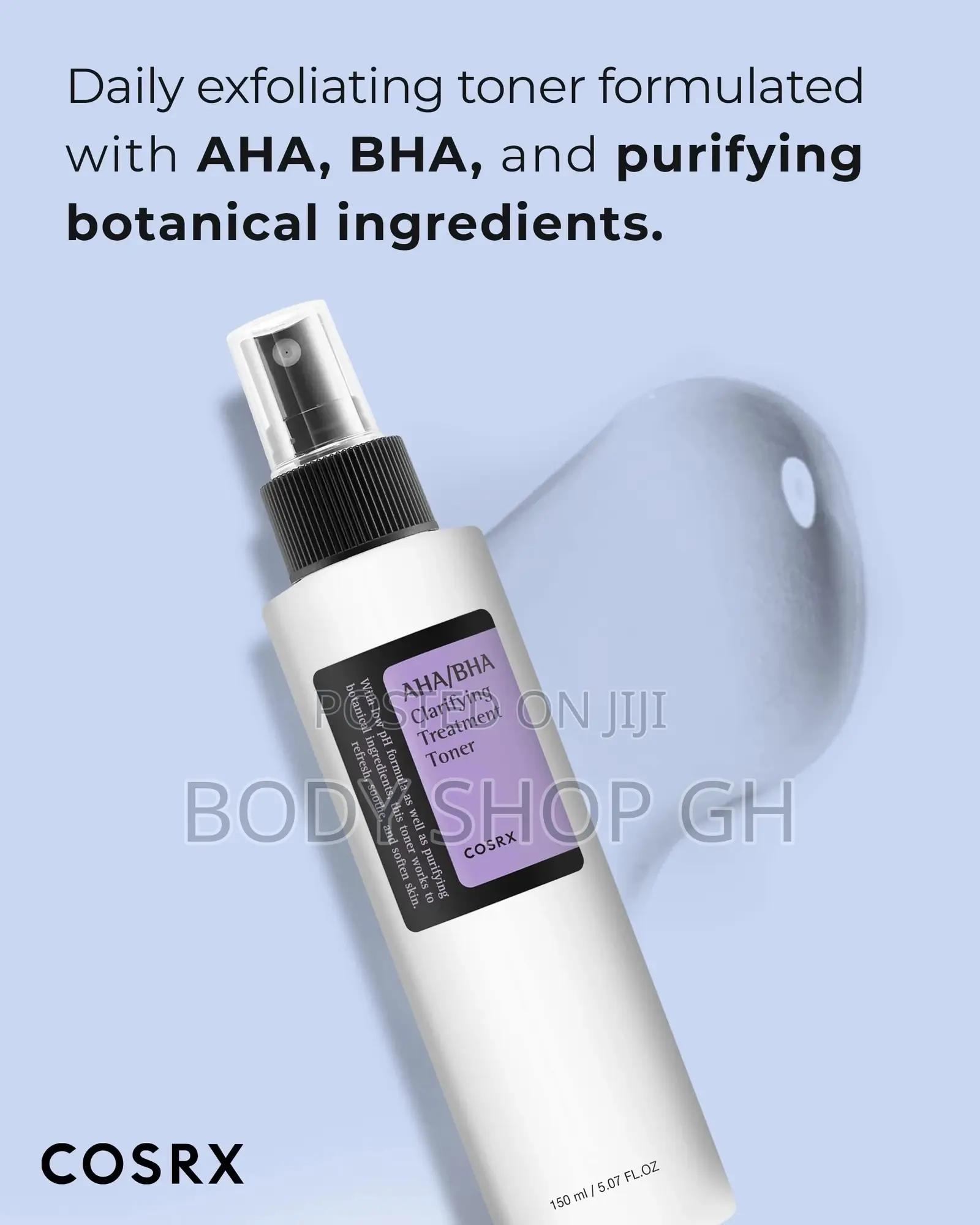 COSRX Facial Toners (AHA/BHA Toner) - Pores and Uneven Skin