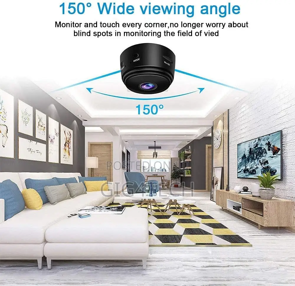 Hidden Mini Spy Camera With Audio and Video Live Feed