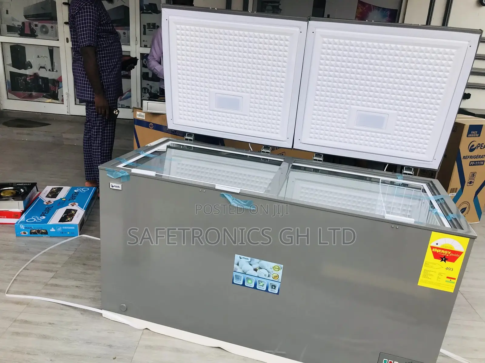 Available Chestfreezer Doubledoor Pearl PCF-550 