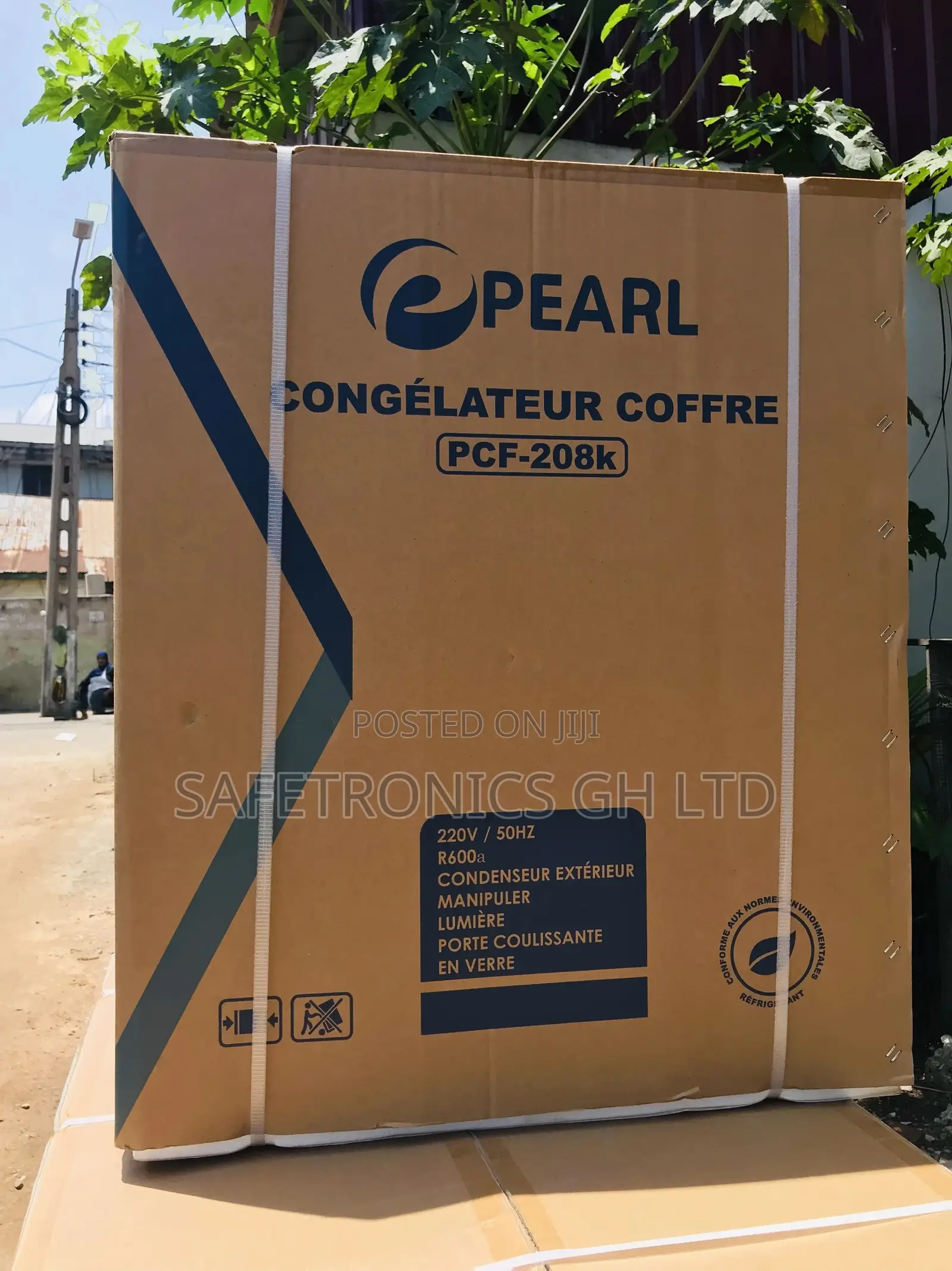 Eco Friendly PCF- Chestfreezer Pearl Singledoor Glass Li