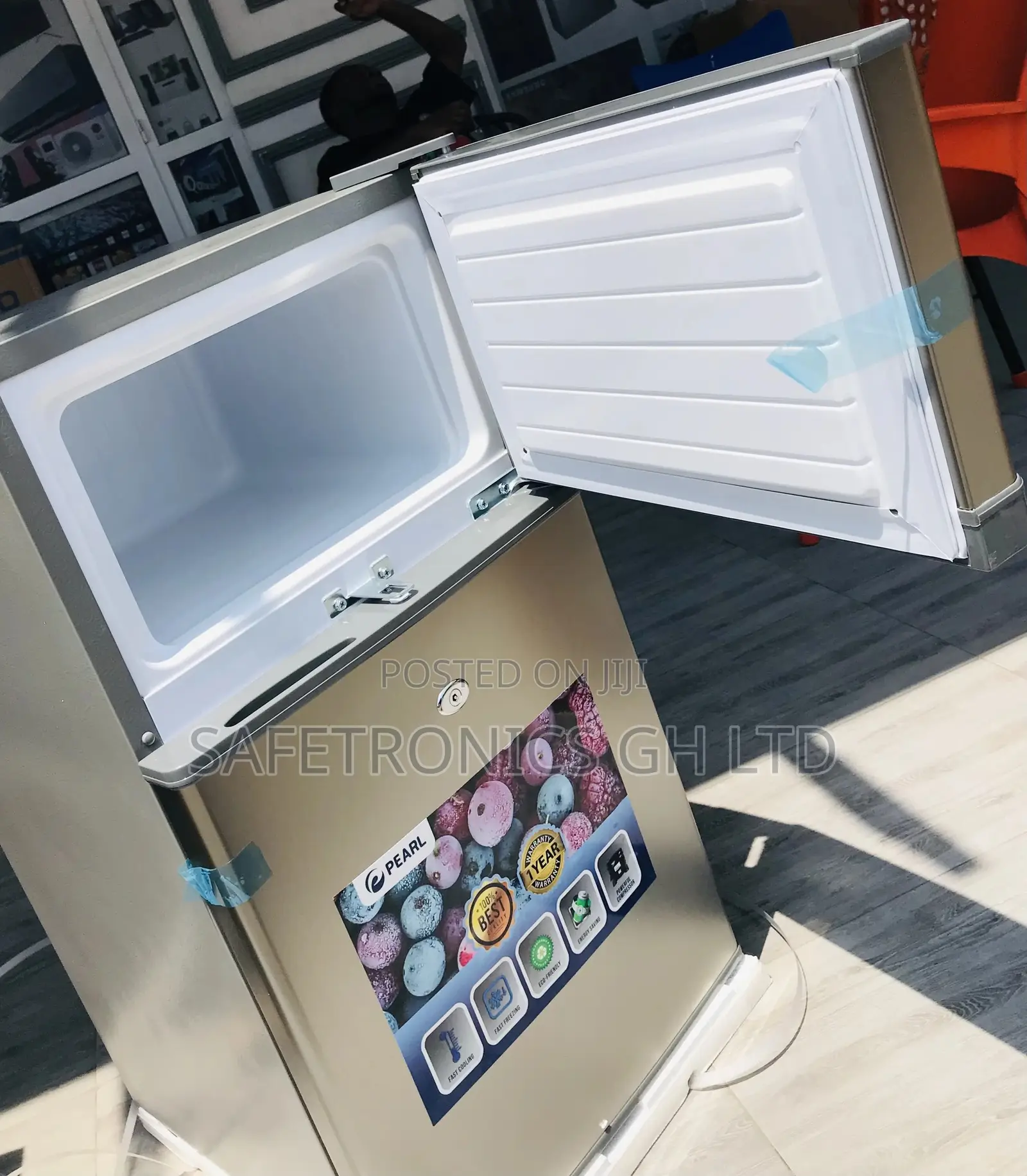 Efficiency Pf-10t Tabletop Doubledoor Topfreezer Pearl