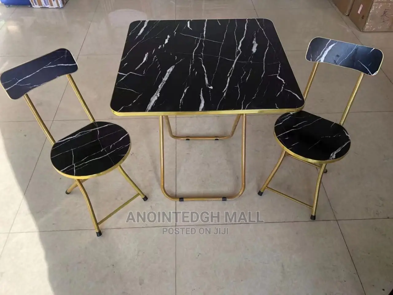 Folding Dining/Study Table and Chair Set 70×70