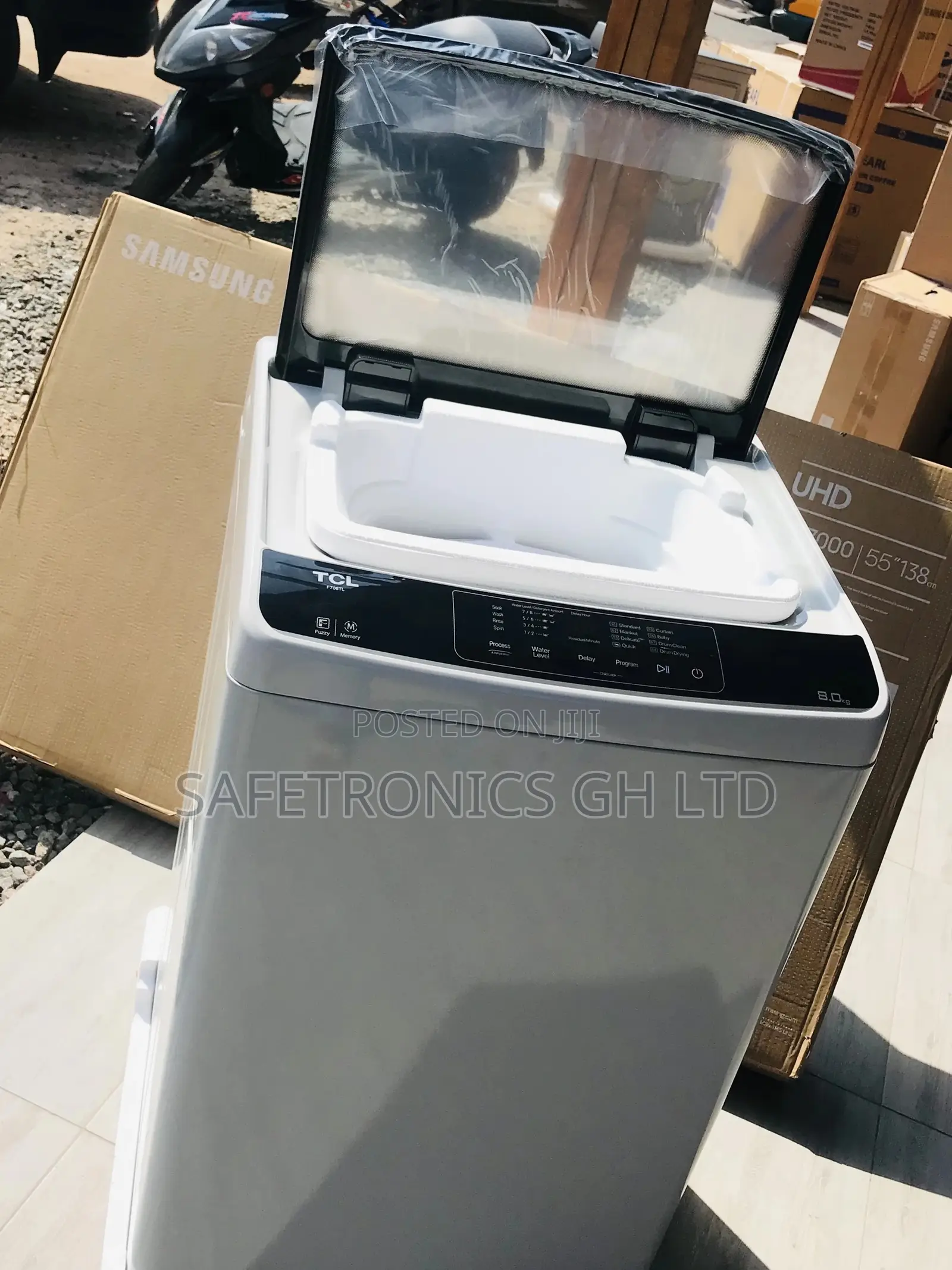 8kg Gray Washingmachine 85kggf708tl Topload TCL