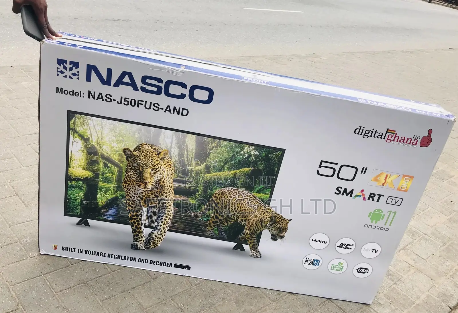 Nasco 50 Inches Glossy UHD Smart LED Tv