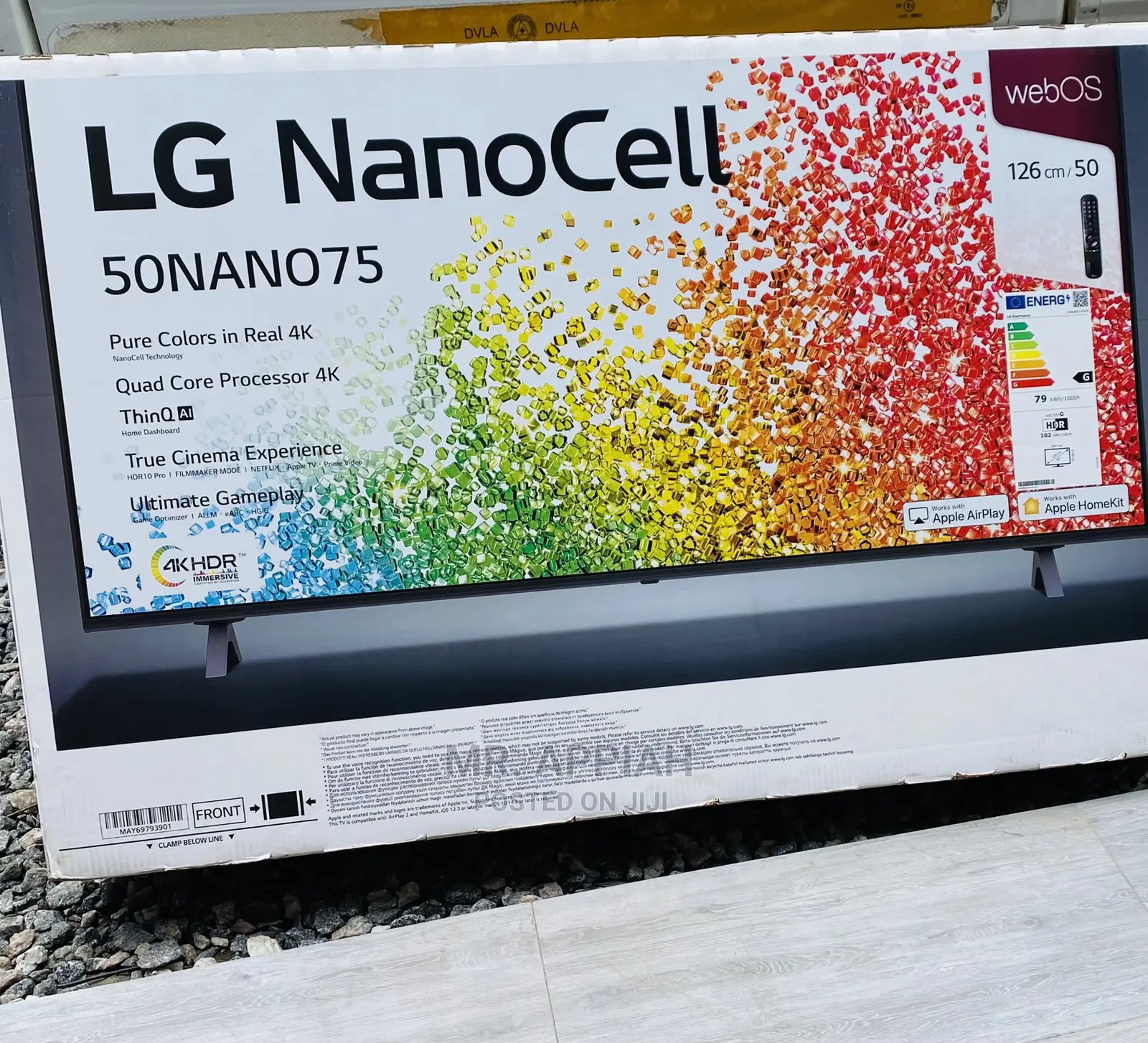 (50NANO756)LG 50 Inch Nanocell LED Tv(Black) 