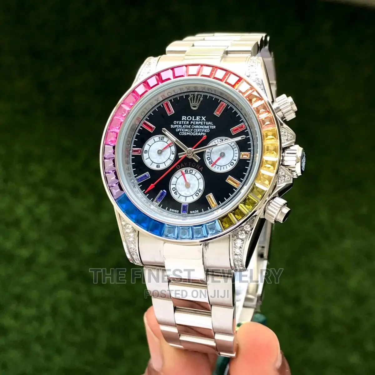 Rolex Daytona Rainbow Steel Mens Watch