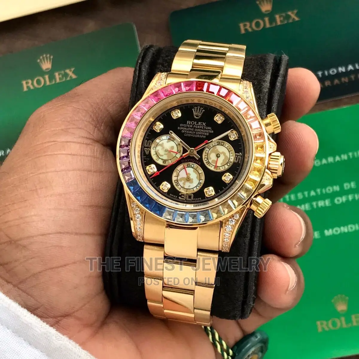 Rolex Daytona Rainbow Gold Men’S Watch
