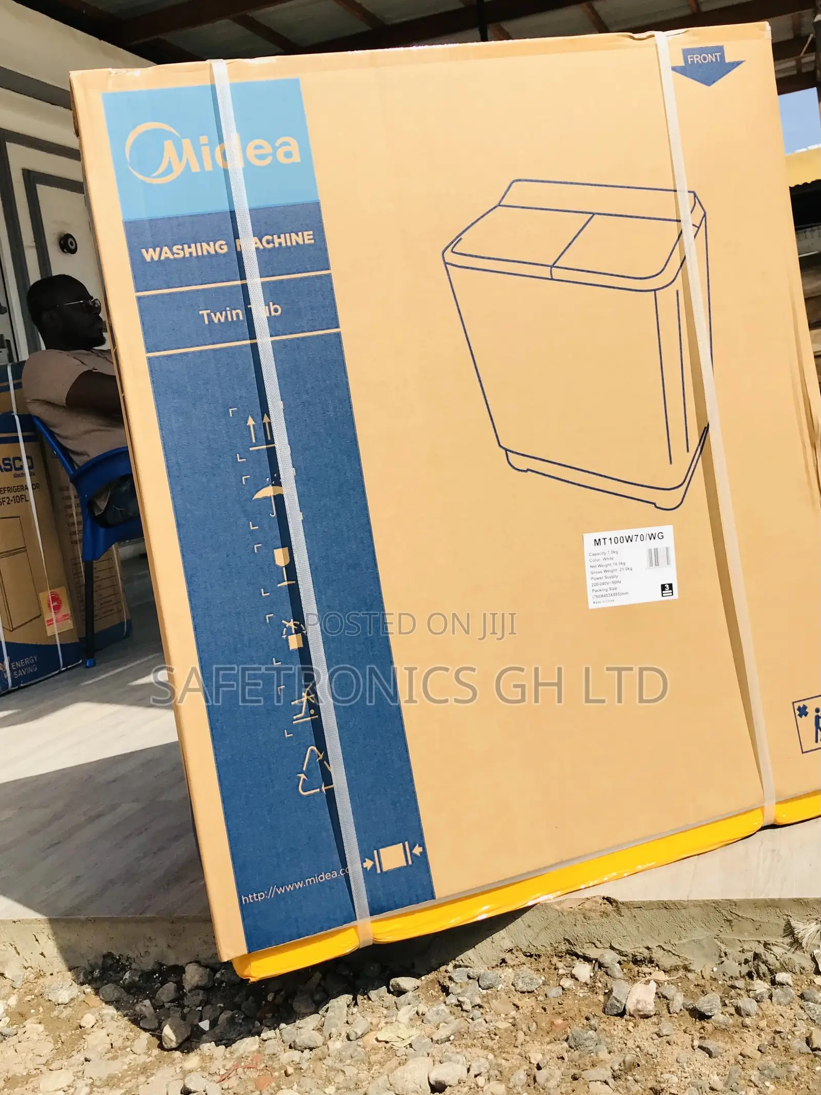 7kg Washingmachine Topload Semiautomatic Midea Durable