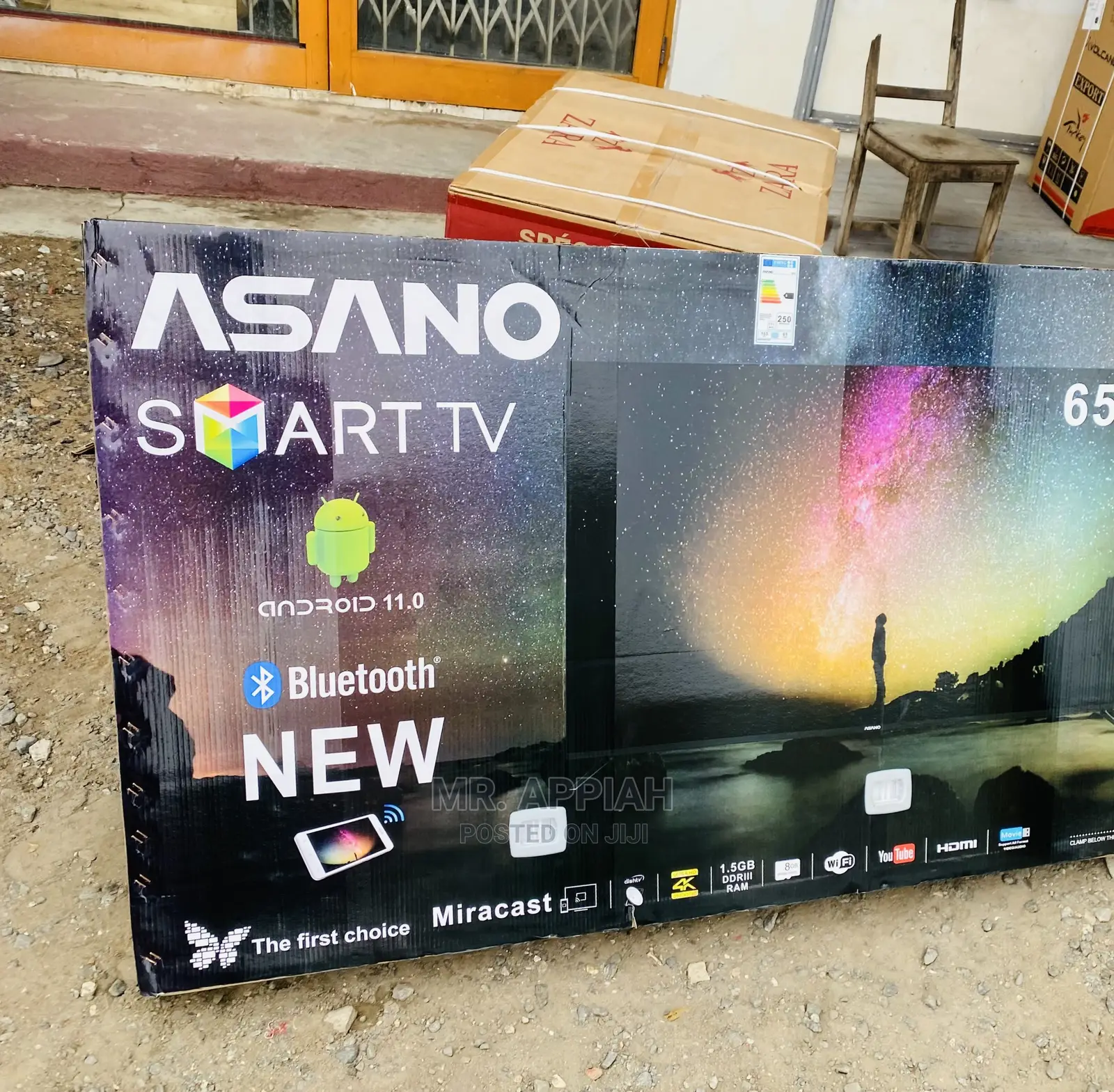 Classic Asano 65inch Uhd Smart Bluetooth Tv(Black) 