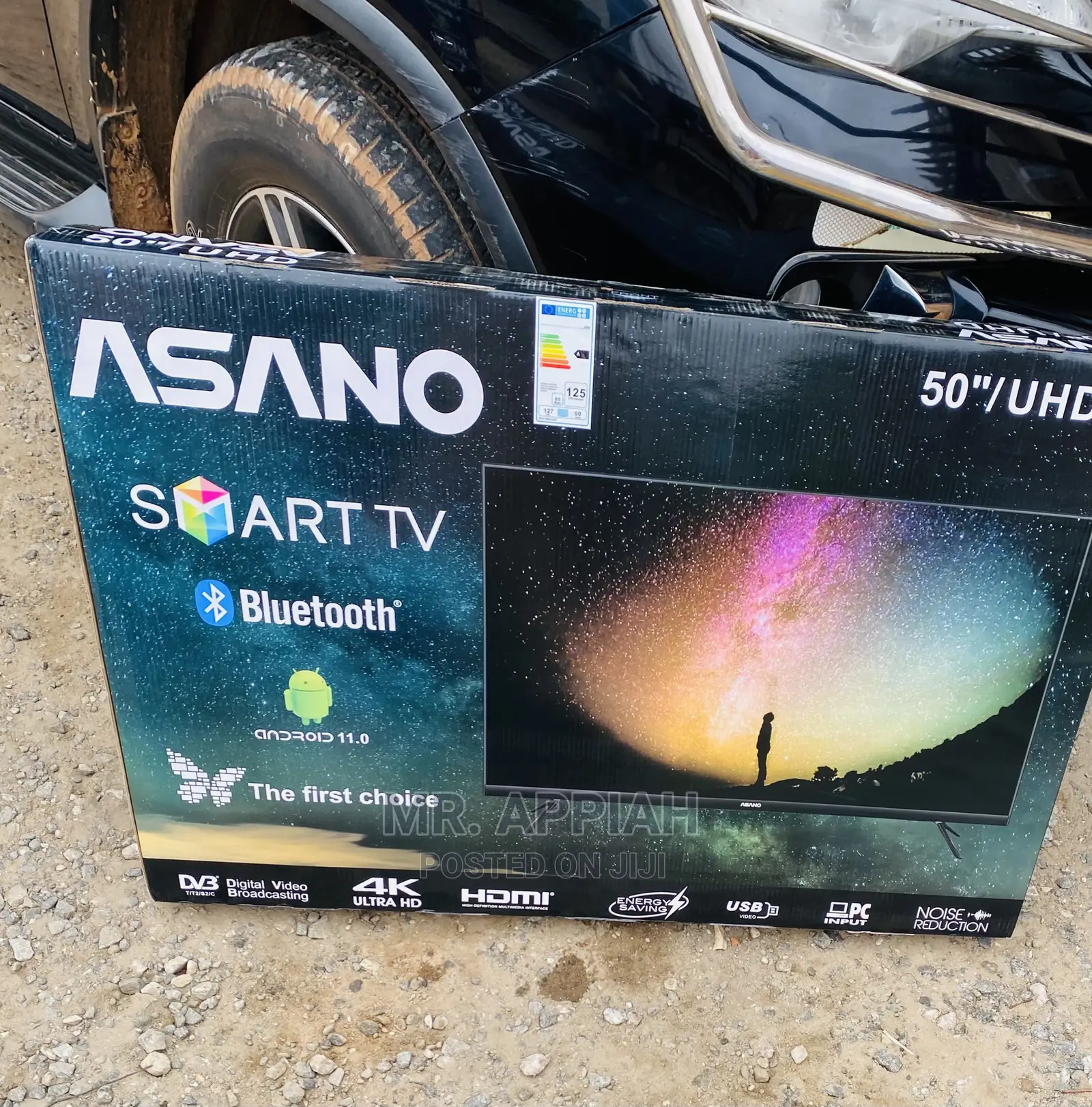 Asano 50 Inch Uhd Smart Bluetooth Led Tv(Black)