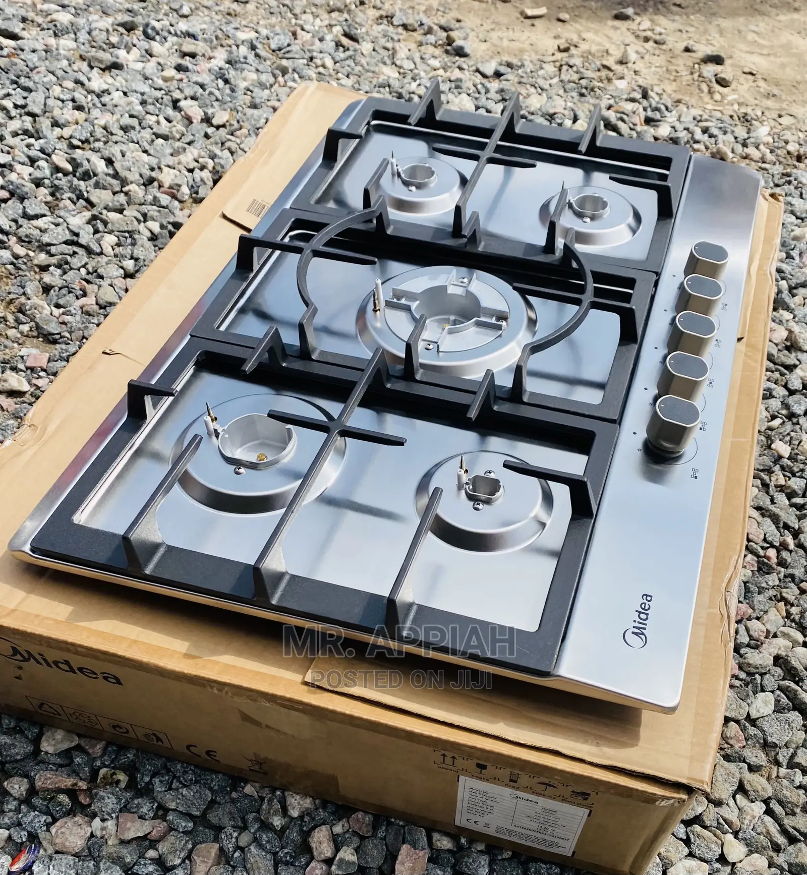 Sealed in Box Midea 90G50ME 5 Gas Hob(Gray) 
