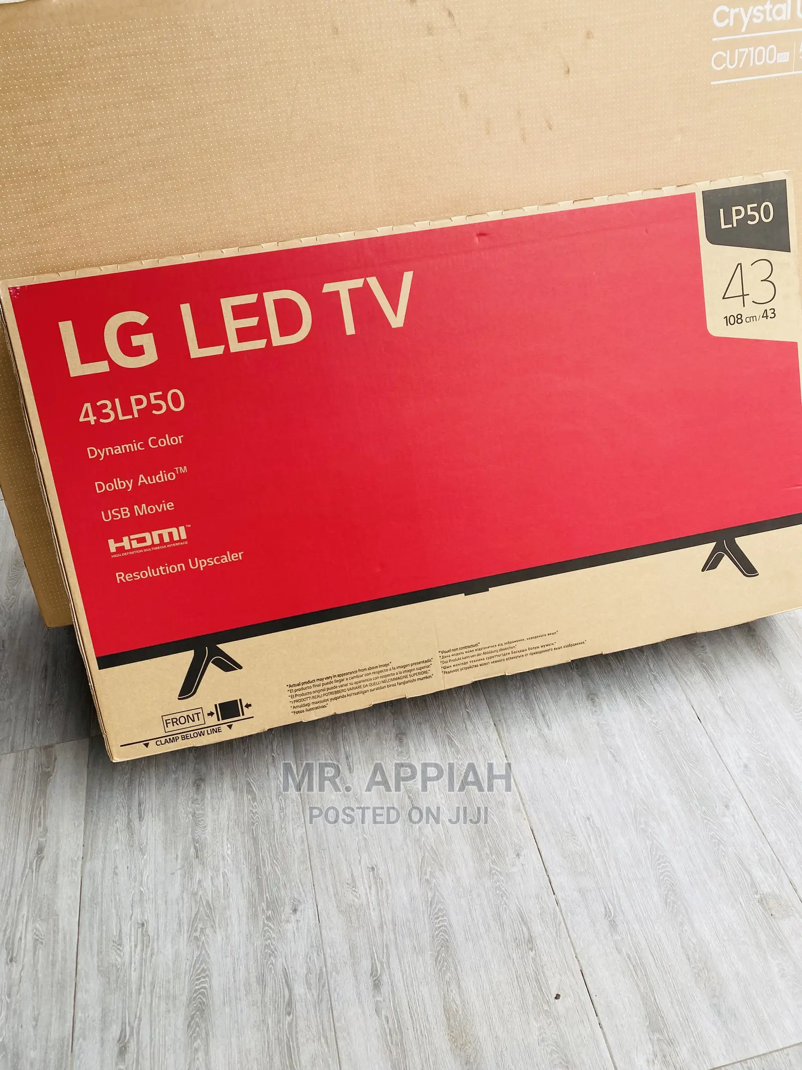 Brand  New LG 43UP7700 43”Real Uhd LED Tv(Black) 